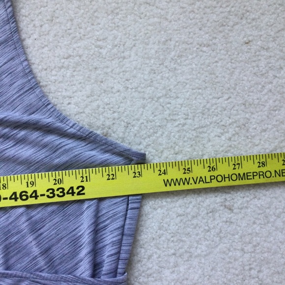 Lane Bryant 18/20 Gray Asymmetrical Cut Out Tank Top - Picture 5 of 6